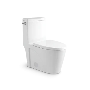 Top Flush Bathroom Ceramic White One Piece Toilet Set