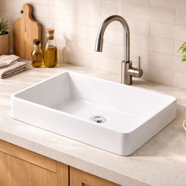 New Upgrade Package & Dimensions Ceramic Kitchen Sink
